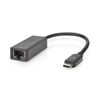 Nedis CCGB64960BK02 cable gender changer RJ-45 USB Type-C Black