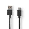 Nedis CCGW61600BK20 USB cable USB 3.2 Gen 1 (3.1 Gen 1) 2 m USB A USB C Black