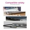 ICY BOX IB-DK4012-CPD Wired USB 3.2 Gen 1 (3.1 Gen 1) Type-C Anthracite, Black