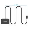 Manhattan USB-C Contact Smart Card Reader with MicroSD slot, USB Type-C Male to Contact Reader Interface and microSDXC, Supports Windows, macOS and Linux, Reads SIM Cards with Adapter, Cable 1m, Black, Three Year Warranty