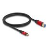 DeLOCK USB 5 Gbps Cable USB Type-C male to USB Type-B male 1 m red metal