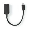 Breytistykki USB-C í HDMI NEDIS 0,2m 4K60Hz svart