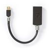 Nedis CCBP37654AT02 video cable adapter 0.2 m Mini DisplayPort HDMI Anthracite