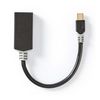 Nedis CCBP37654AT02 video cable adapter 0.2 m Mini DisplayPort HDMI Anthracite
