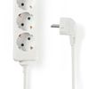 Nedis ESOC615F1WT power extension 1.5 m 6 AC outlet(s) Indoor White