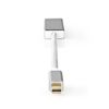 Nedis CCTB37450AL02 DisplayPort cable 0.2 m Mini DisplayPort Silver