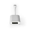 Nedis CCTB64480AL02 video cable adapter 0.2 m USB Type-C DisplayPort Silver