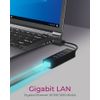 ICY BOX IB-HUB1419-LAN USB 3.2 Gen 1 (3.1 Gen 1) Type-A Black