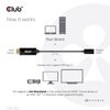 Breytistykki HDMI - USB-C CAC-1333 CLUB3D Active