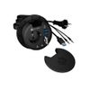 ICY BOX IB-HUB1430-CR socket-outlet Black