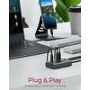 ICY BOX IB-HUB1454-C31 USB 3.2 Gen 1 (3.1 Gen 1) Type-C 10000 Mbit/s Blue, Grey
