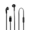 Nedis HPWD4024BK headphones/headset Wired In-ear Calls/Music/Sport/Everyday USB Type-C Black