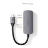 Nedis CCGB64230GY01 interface hub USB 3.2 Gen 1 (3.1 Gen 1) Type-C 5000 Mbit/s Grey