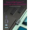 ICY BOX IB-HUB1454-C31 USB 3.2 Gen 1 (3.1 Gen 1) Type-C 10000 Mbit/s Blue, Grey