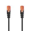 Kapall RJ45 2x karl CAT6 netkapall  0,25m svartur