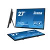 iiyama ProLite 27” Optical Bonded PCAP 10pt touchscreen monitor with IPS panel technology, edge-to-edge glass design, anti-fingerprint coating and a flexible stand