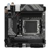 GIGABYTE A620I AX Motherboard - Supports AMD Ryzen 8000 CPUs, 5+2+1 Phases Digital VRM, up to 6400MHz DDR5 (OC), 1xPCIe 4.0 M.2, Wi-Fi 6E, 2.5GbE LAN, USB 3.2 Gen 2