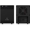 External 4-Port USB-C Case for 2.5 inch & 3.5 inch SSD and Hard Disk Drives, USB 3.1 (Type-C, Gen 2), JBOD, Fan, SATA, Aluminium
