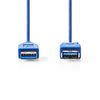 Nedis CCGP61010BU10 USB cable 1 m USB 3.2 Gen 1 (3.1 Gen 1) USB A Blue