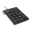 USB Numeric Keypad Equip with 1.35m Cable, Plug-and-Play, black