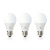 Snjallpera Nedis E27 hvít LED 806lm 9W WiFi 3-pack