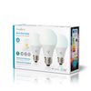 Snjallpera Nedis E27 hvít LED 806lm 9W WiFi 3-pack
