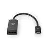 USB Type-C Adapter Cable, Type-C Male - DP output, 0.2 meter