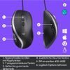 Logitech M500s 400-4000dpi Advanced Corded USB Laser Mouse