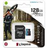 Kingston Micro SDXC Memory Card 128GB 4K Class 10, UHS-I, U3, V30, A2