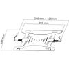 Laptop Vesa mounting kit Icybox VESA75 VESA100 IB-MSA101-LH