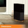 WD My Book 16TB USB 3.0 Desktop Hard Drive with Password Protection and Auto Backup Software