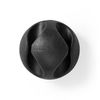 Cable Clips, 6 pcs, 2 slots. Maximum cable thickness 5.3 mm, black