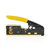 Crimp pliers. CAT5 / CAT5e / CAT6 / CAT6a / CAT7 / RJ12 / RJ45 Cutting / Plier / Stripping. Rubber / Steel