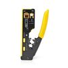 Crimp pliers. CAT5 / CAT5e / CAT6 / CAT6a / CAT7 / RJ12 / RJ45 Cutting / Plier / Stripping. Rubber / Steel