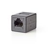 RJ45 coupler. RJ45 (8/8) female - RJ45 (8/8) female. CAT5/CAT6 svart