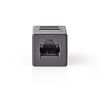 RJ45 coupler. RJ45 (8/8) female - RJ45 (8/8) female. CAT5/CAT6 svart