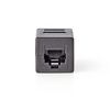 RJ45 coupler. RJ45 (8/8) female - RJ45 (8/8) female. CAT5/CAT6 svart