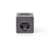 RJ45 coupler. RJ45 (8/8) female - RJ45 (8/8) female. CAT5/CAT6 svart