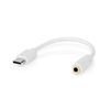 Audio Adapter USB type-C to 3,5mm Audio Mini Jack 0,10m white