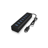 USB hub Icybox USB3-C 7P IB-HUB1700-C3 m/PSU