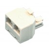 Modular splitter. RJ11 (4/6) male - 2x RJ11 (4/6) female