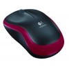Logitech M185 Wireless 2.4GHz Mouse Red