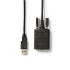 Kapall serial 1x í USB2.0 Nedis 0,9m CCGW60852BK09