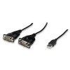 Kapall serial 2x í USB2.0 Manhattan 174947