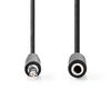 3.5mm stereo jack extension cable. 3.5mm stereo male - 3.5mm stereo female 10 meters