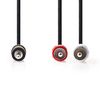 Audio cable. Jack stereo 3.5mm male 3.5mm - 2x RCA male 5.0 meters