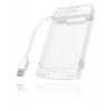 Hýsing 2,5 Icybox USB3 IB-AC703-U3 glær