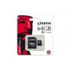 Kingston MicroSDXC Flash Memory Card 64GB Class 10 with adapter