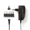 Universal AC Power Adapter. 3/4.5/6/7.5/9/12 VDC, 2.25 A, 27W