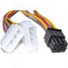 Internal Power Cable. 2x Molex Male - PCI Express Female, 0.20 meter